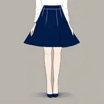 navy blue skirt image